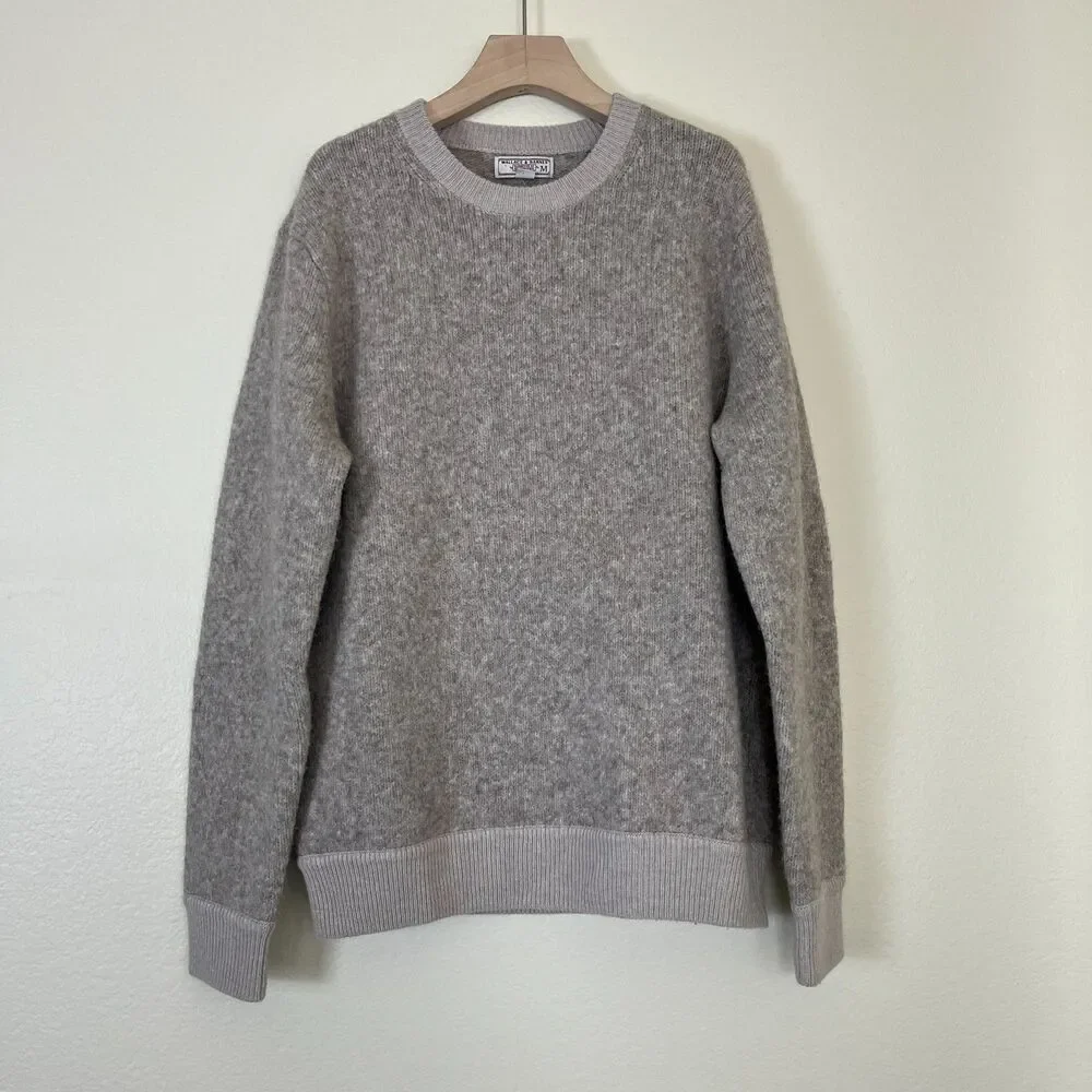 Wallace & Barnes Unisex Wool Llama Alpaca Crewneck Sweater Outdoor Casual Winter